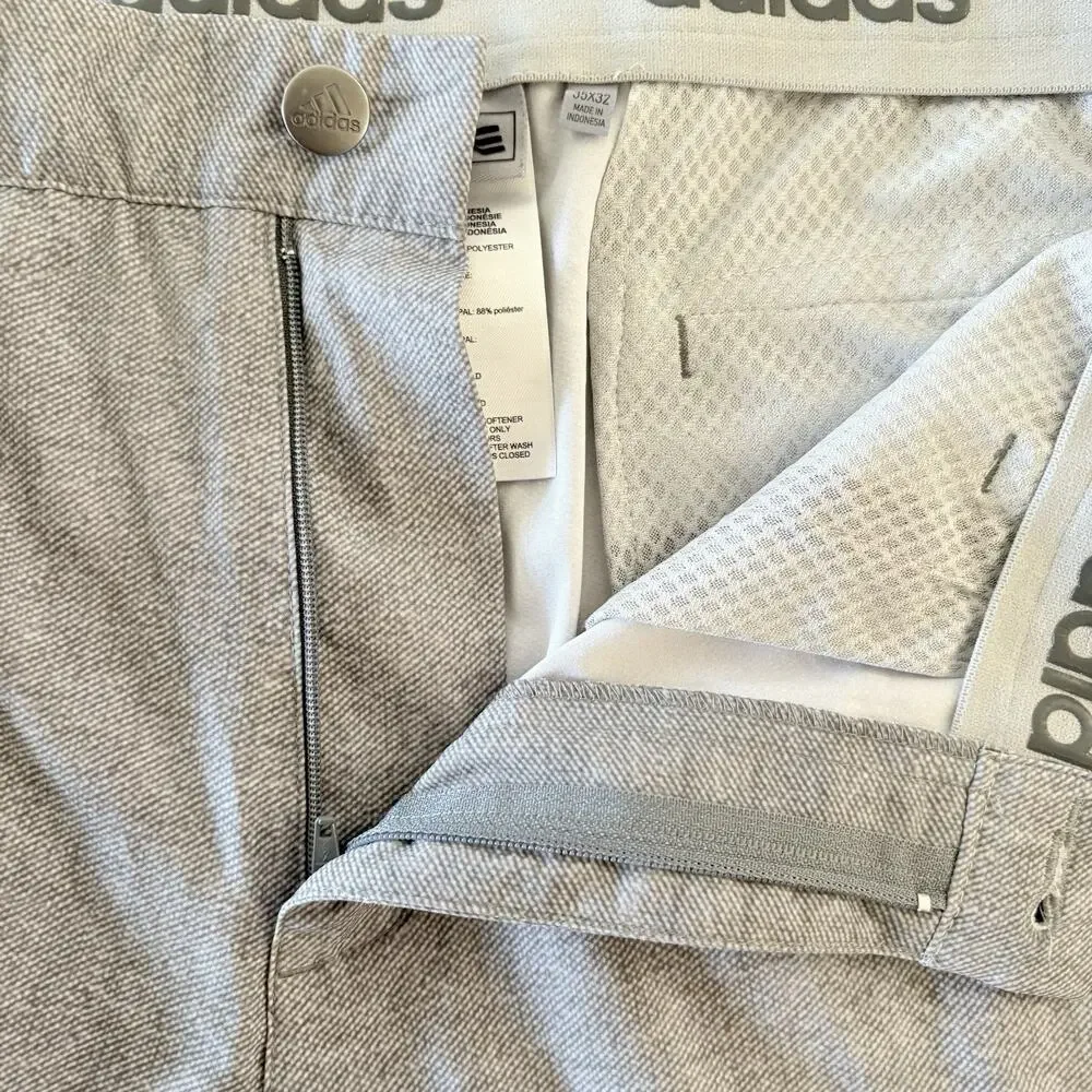 Adidas Men 35 x 32 Ultimate Chino Golf Pants Mens Vista Grey Lightweight Stretch